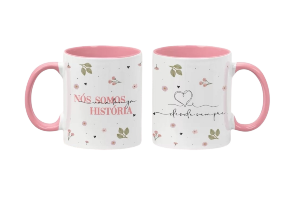 caneca amizade personalizada com alça e interior colorida - Image 8